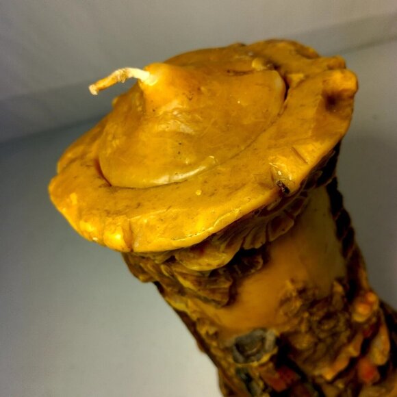 Johann Gunter Walldurn Baden Carved Wax Candle Germany Schwarzwald Mushroom 8" - Picture 10 of 16